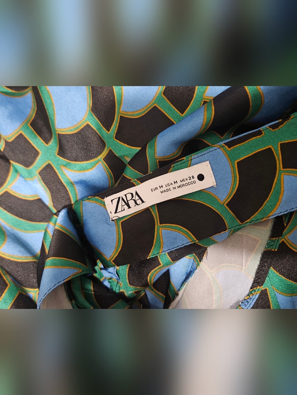 Zara Printed Tunic Dress size M - Picture 6 of 6